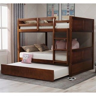 Full Size Bunk Beds, Full Over Full Bunk Bed, Trundle Bed With Storage, Solid Wood Bunk Beds, Cama Individual, Wooden Bunk Beds, Full Bunk Bed, Wood Bunk Beds, Full Size Platform Bed