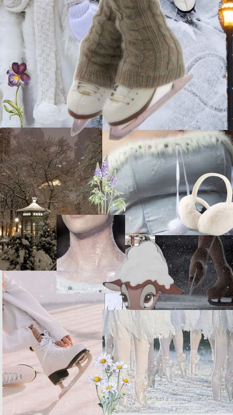 Ice Skating Moodboard, Figure Skating Moodboard, Ice Skating Wallpaper Aesthetic, Figure Skating Wallpaper, Ice Skating Wallpaper, Skate Aesthetic Wallpaper, Skater Wallpaper, Corpse Bride Doll, Playroom Paint Colors