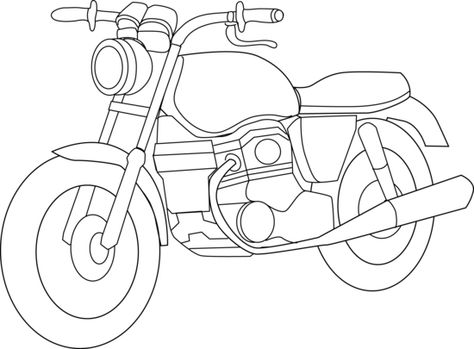 Motorcycle Coloring Pages, Clip Art Black And White, Printable Craft Templates, White Lions, Motorcycle Drawing, Kids Motorcycle, Motorcycle Painting, Bookmarks Kids, Valentine Photography