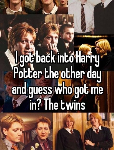 Fred and George Weasley from Harry Potter George Weasley Aesthetic, Scorpius And Rose, Harry Potter Rpg, Fred And George, Weasley Aesthetic, Gay Harry Potter, Phelps Twins, Oliver Phelps, Fred And George Weasley