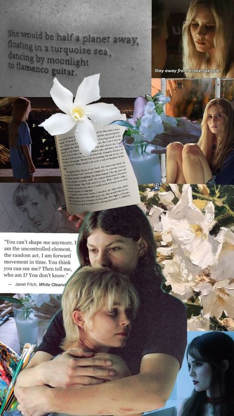 white oleander collage book Astrid Magnussen Janet Fitch Astrid Magnussen, Alison Lohman, Cassie Skins, White Oleander, Collage Book, Girl Movies, Movie Wallpapers, Movies To Watch, Movie Tv