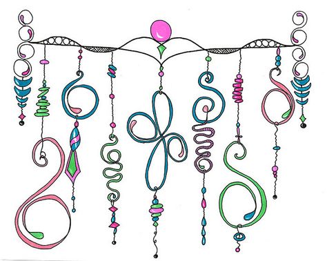 Dangley Doodles Collage by Paint Chip, via Flickr Doodles Collage, Tangle Doodle, Illustration Noel, Doodle Inspiration, Tangle Art, Tangle Patterns, Zentangle Drawings, Doodles Zentangles, Doodle Lettering