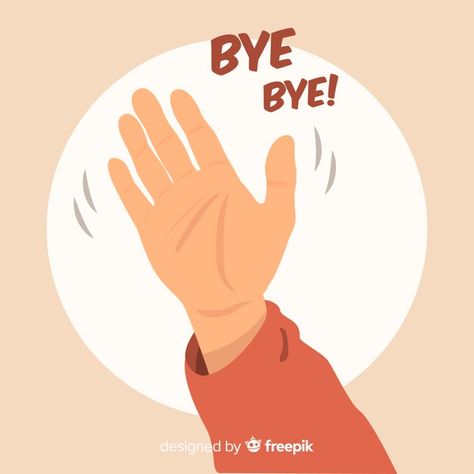 Goodbye Picture Ideas, Wave Hand Drawing, How To Draw Waving Hand, Waving Goodbye Drawing, Waving Bye Drawing, Hand Waving Drawing, Good Bye Drawing, Waving Hand Reference, Hand Wave Drawing