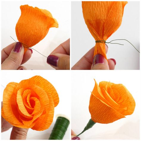 Paper Autumn Flowers | 26 Absolutely Stunning Paper Flower DIYs Giant Paper Roses, Paper Flower Centerpieces, Crepe Paper Roses, Săpunuri Handmade, Tissue Flowers, Rose Paper, Diy Flores, Paper Peonies, How To Make Paper Flowers