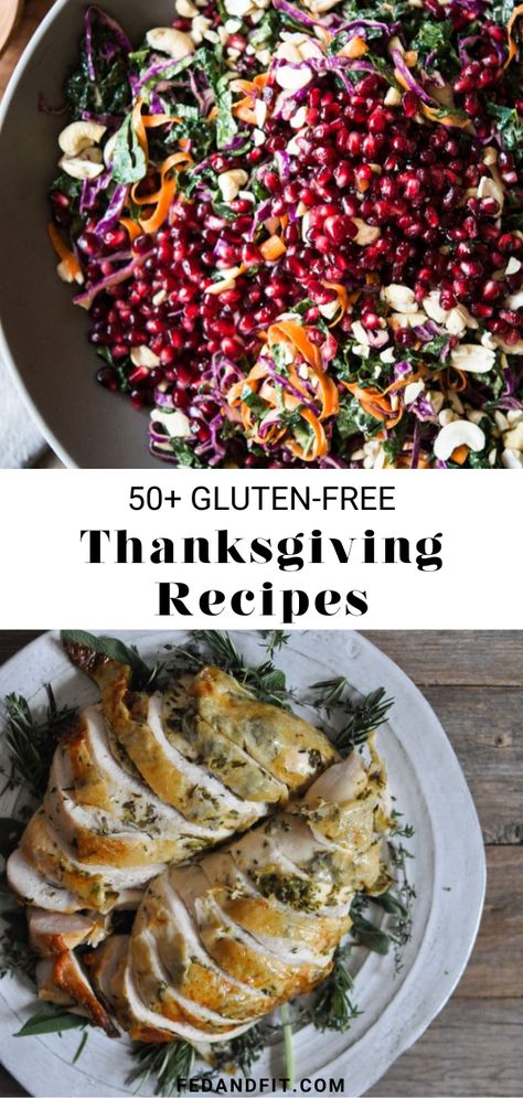 We're sharing over 50 of the best gluten free Thanksgiving Recipes. No one will know that these delicious desserts, sides, and more are gluten free! Allergy Free Thanksgiving Recipes, Grain Free Thanksgiving Recipes, Dairy Free Thanksgiving Dessert Recipes, Vegetarian Gluten Free Thanksgiving Recipes, Thanksgiving Side Dishes Gluten Free, Gf Df Thanksgiving Recipes, Thanksgiving Gluten Free Recipes, Gluten Free Dinner Party, Individual Thanksgiving Desserts