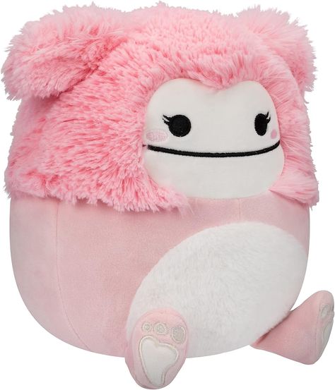 Amazon.com: Squishmallows 8-Inch Brina Pink Bigfoot with Fuzzy Belly - Little Ultrasoft Official Kelly Toy Plush : Toys & Games Squishmallows Bigfoot, Huggable Teddy Bear, Disney Plush, Teddy Bear Stuffed Animal, Cute Stuffed Animals, Animal Fashion, Plush Animals, Plush Dolls, Animal Plush Toys