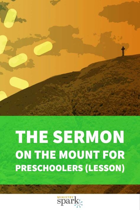 Use this grab-and-go lesson from Matthew 6 to teach the Sermon on the Mount for preschoolers. Learn what Jesus said about how to please God! Sermon On The Mount Craft For Kids Free Printable, Sermon On The Mount Object Lesson, Sermon On The Mount Craft For Kids, Sermon On The Mount Craft, Kindergarten Sunday School, Childrens Ministry Lessons, Cave Quest, The Sermon On The Mount, Kids Church Lessons