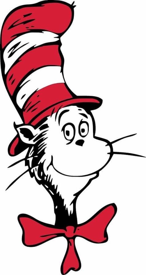 Dr Seuss Clipart, Dr Seuss Teacher, Cat In The Hat Svg, Dr Seuss Hat, Custom Wall Stickers, Dr Seuss Activities, Dr Seuss Week, Dr Seuss Day, The Cat In The Hat