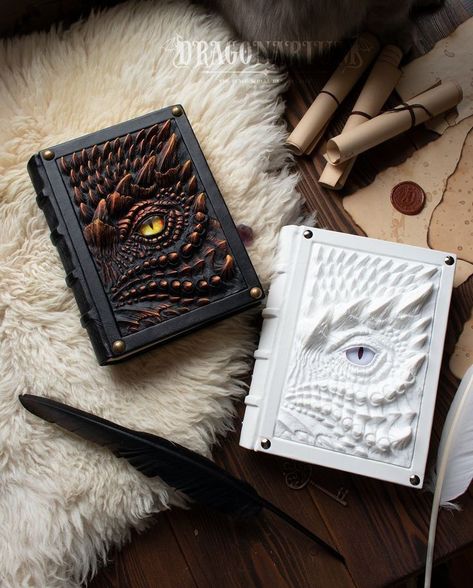 Dragon Journal, Book Binding Diy, Book Cover Diy, Ticket Stubs, Diy Gifts For Friends, Deco Originale, Ideas Handmade, Magic Book, Handmade Books