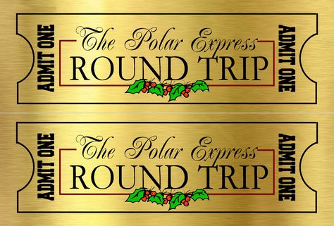 Template Tiket, Blank Ticket Template, Golden Ticket Template, Polar Express Ticket, Polar Express Tickets, Ticket Template Printable, Gold Ticket, Ticket Template Free, Preparing For Christmas