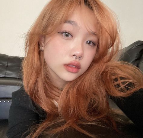 Light Orange Hair, Orange Brown Hair, Hair Doctor, Hair Nutrition, Dyed Hair Inspiration, Pretty Hair Color, Haircuts Straight Hair, Uzzlang Girl, New Hair Colors