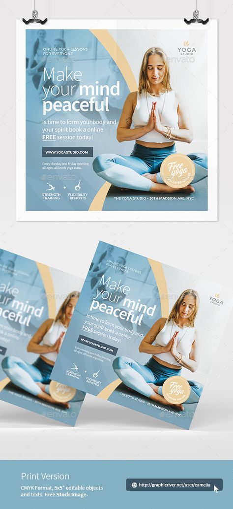 Yoga Online Class Flyer Online Yoga Classes Poster, Buy 1 Get 1 Free Design Poster, Yoga Class Poster, Yoga Poster Design, Yoga Posters, Yoga Flyer, Yoga Kids, Class Poster, Post Yoga