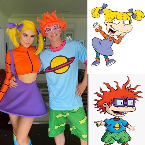 Rugrats Costume, Easy Diy Halloween Costumes, 90s Halloween Costumes, Lele Pons, Carnival Ideas, Halloween Costumes To Make, Cartoon Character Costume, Hot Halloween Outfits, Dynamic Duos