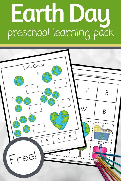 Earth Week Preschool, Earth Day Preschool, Earth Day Preschool Activities, Recycle Preschool, Earth Day Worksheets, Earth Activities, Recycling Activities, Earth Week, Earth Day Crafts