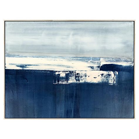 Coastal Landscape, Landscape Canvas, Mixed Media Canvas, Stylish Home, Abstract Landscape, Water Based Ink, One Kings Lane, Canvas Giclee, Landscape Paintings