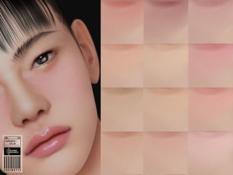 Sims 4 Asian Makeup, Cosimetic's Sims 4, Sims4 Mod, Classic Eyeliner, Sims 4 Cc Eyes, The Sims 4 Skin, Makeup Cc, Pelo Sims, The Sims 4 Packs