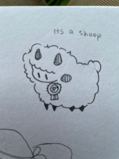 Silly Animal Doodles, Cute Sheep Drawing, Sheep Doodle, Doodle Creatures, Drawing Sheep, Weird Doodles, Cute Lil Doodles, Lil Doodles, School Doodles