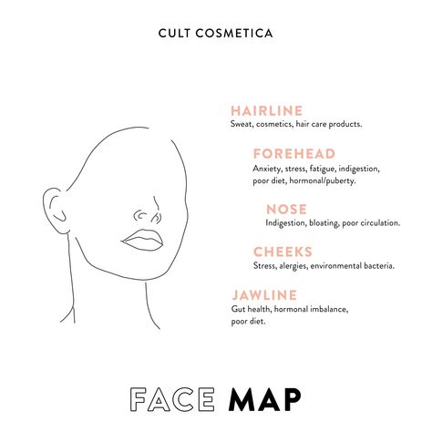 Acne Face Mapping, Face Mapping, Acne Face, Face Acne, In Your Face, Girl Tips, Break Out, Skin Concern, Body Skin Care