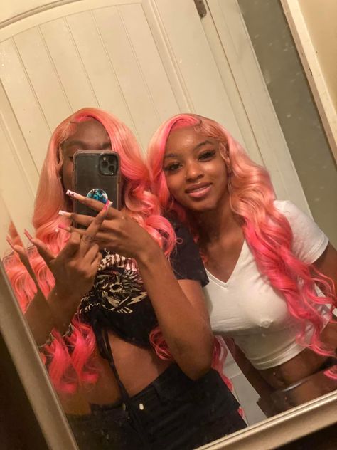 Matching Hair Color Friends, Bestie Hairstyles, Two Black Best Friends, Besties Black, Best Braid Styles, Birthday Makeup Looks, Matching Outfits Best Friend, Go Best Friend, Best Friend Outfits