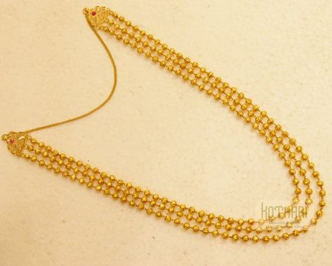 3 line chain saradu in 22kt Gold Diamond Gold Earrings, Bracelets Diamond, Pure Gold Jewellery, Gold Jewelry Simple Necklace, Jewellery Necklaces, Gold Necklace Indian Bridal Jewelry, Gold Necklace Simple, Gold Pendant Jewelry, Gold Wedding Jewelry