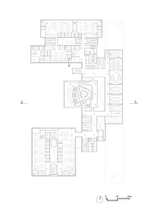 Vaughan City Hall,Second Floor Plan City Hall Floor Plan, Municipal Hall, Hall Architecture, City Hall Architecture, Second Floor Plan, Multipurpose Hall, Hall Flooring, Courtyard Design, Public Architecture