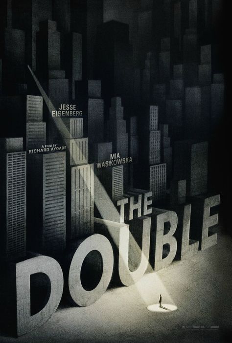 The Double Movie Poster The Double 2013, Richard Ayoade, Posters Conception Graphique, Poster Competition, Empire Design, Poster Project, Best Movie Posters, 타이포그래피 포스터 디자인, I Love Cinema