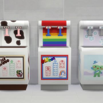 Sims 4 Claw Machine Cc, Sims 4 Ice Cream Machine Cc, Sims 4 Ice Cream Cc, Ice Cream Fridge, Milkshake Machine, Slushie Machine, Sims Furniture, Coffee Vending Machines, Cc Mods