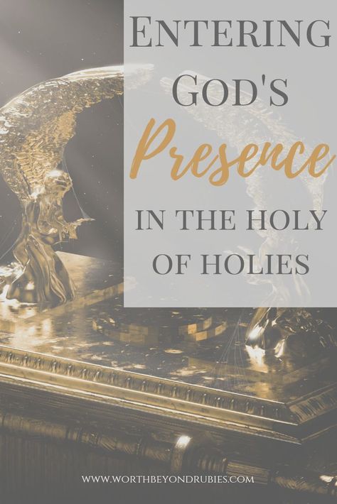 The Holy of Holies of the Tabernacle is a picture of us, as believers, entering into the very presence of God. Learn more about entering God's presence in the Holy of Holies #messianic #jewishroots #biblestudy #faithinGod Bible Marriage, Faith Books, Kingdom Bloggers, Audio Message, Growing Faith, Holiness Of God, Study Topics, Effective Prayer, Presence Of God