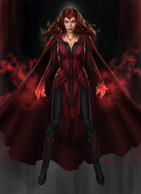 MCU - The Direct on Twitter: "Here's an official alternate version of #ScarletWitch's #WandaVision finale costume! More unused costume designs: https://t.co/vE8GK2QRXD… https://t.co/dwhglJRnym" Marvel Stone, Superhero Suits, Doctor Strange Marvel, Andy Park, Elizabeth Olsen Scarlet Witch, Marvel Characters Art, Super Hero Outfits, Scarlet Witch Marvel, Scarlett Witch