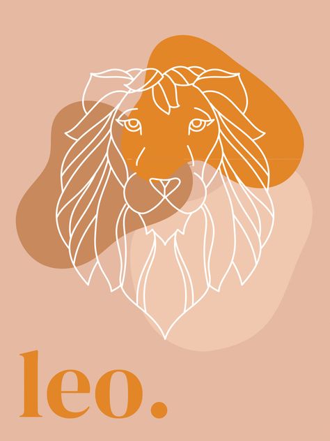 Zodiac Leo Art, Leo Star Sign, Zodiac Cards, Leo Zodiac Sign, Zodiac Leo, Zodiac Art, Zodiac Constellations, Virgo Zodiac, Leo Zodiac