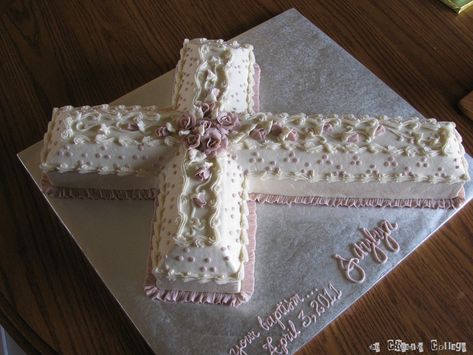 Cake First Communion, Communion Decor, Confirmation Cake, First Holy Communion Cake, Cross Cake, Holy Communion Cakes, Cross Cakes, Religious Cakes, First Communion Cakes