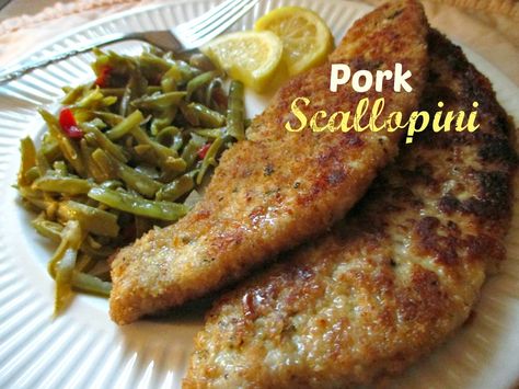 Just my Stuff: Breaded Pork Scallopini Pork Chop Scallopini, Pork Scallopini Recipes Pioneer Woman, Pork Scallopini Recipes, Scallopini Recipes, Instapot Ideas, Pork Scallopini, Yummy Bites, Food Recipes Easy, Running Mom