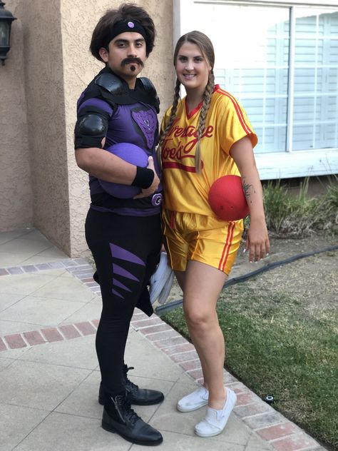 Dodgeball Couples Costume, Dodgeball Halloween Costume, Dodgeball Costume, Halloween Costumes Diy Couples, Gym Couple, Couple Activities, Costumes Diy, Duo Halloween Costumes, Pumpkin Halloween Decorations