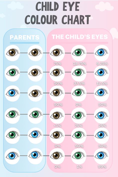 Baby Eye Color Chart Natural Eye Color Chart, Eye Color Genetics, Eye Colours Chart, How To Change Your Eye Color, How To Change Your Eye Color Naturally, Eye Type Chart, How To Change Eye Color Naturally, Types Of Eye Colors, Eye Colour Chart