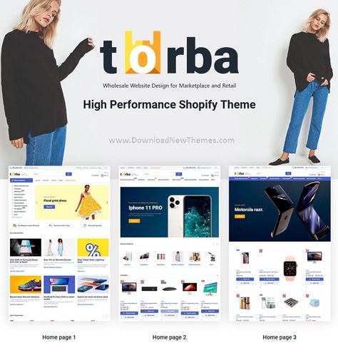 Torba is a clean, elegant and modern design responsive premium shopify theme for wholesale, retail and online store marketplace beautiful eCommerce website with 3 niche homepage layouts. This shopify theme is perfect for large online stores with a wide assortment of products. It boasts of a well-structured design that will be absolutely comfortable for your visitors to download now & live preview click on image 👆 Motorola Razr, Structured Design, Homepage Layout, Responsive Website, Shopify Theme, Ecommerce Website, Online Stores, Website Template, Website Design