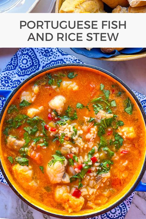 Monkfish Stew, Portuguese Seafood, Poor Man's Lobster, Fish Dishes Recipes, Fish And Rice, Rice Stew, Lobster Recipe, Seafood Stew Recipes, Fish Stew Recipes