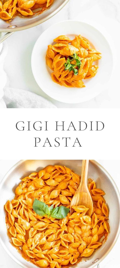 This is one of those viral recipes that really lives up to the hype – a spicy vodka pasta that is too good to resist! Get the delicious Gigi Hadid pasta that has taken the internet by storm. Gigi Ha Did Vodka Pasta, Cheap Easy Summer Meals Dinners, Gigi Hadid Spicy Vodka Pasta, Easy Newlywed Recipes, Gigi Hadid Pasta Recipe Without Vodka, Really Good Dinner Recipes, Valentines Pasta Dinner, Star Pasta Recipes, Gigi Hadid Vodka Pasta