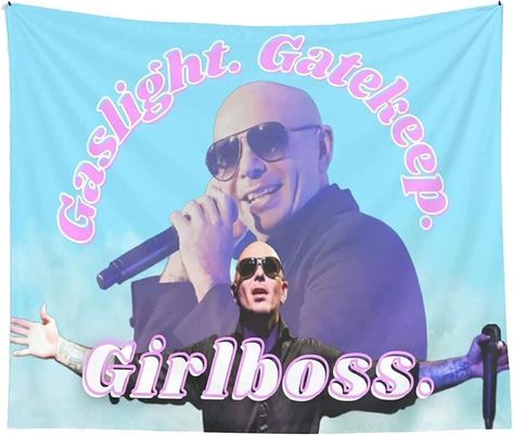 Tapestry Funny, Living Room College, Gaslight Gatekeep Girlboss, Mr Worldwide, Home Decor For Bedroom, Funny Tapestry, College Dorm Essentials, Hanging Home Decor, College Dorm Decorations