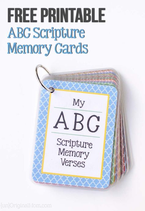 Preschool Bible Verses, Abc Bible Verses, Scriptures For Kids, Toddler Bible, Verses For Kids, Scripture Memorization, Abc Printables, Bible Verses For Kids, Preschool Bible