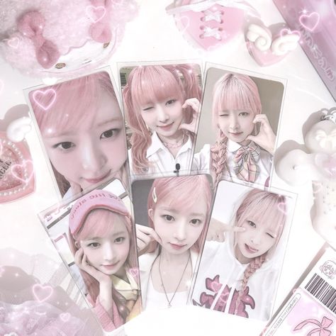 Photo Card Aesthetic, Kpop Photocards Aesthetic, Cute Photocard, Photocards Aesthetic, Pc Decoration, Cute Core, Picture Templates, Card Photography, Pink Themes