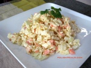 Coleslaw Salad Recipe, Polish Meals, Recipe Coleslaw, Coleslaw Salad, White Cabbage, Octoberfest Food, Kielbasa Sausage, Polish Food, Natural Yogurt