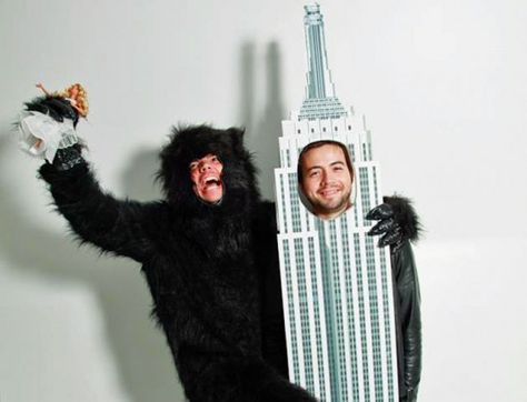 Architects Create Design-Themed Costumes for Storefront for Art & Architecture's Halloween Party | Inhabitat New York City King Kong Costume, Halloween Costumes For Big Kids, Big Architects, New York Theme, Creative Architecture, 30th Bday, Homemade Halloween, Monster Mash, Halloween Party Themes