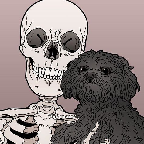 Tiina Menzel, The Arts, A Dog, Skeleton, Instagram