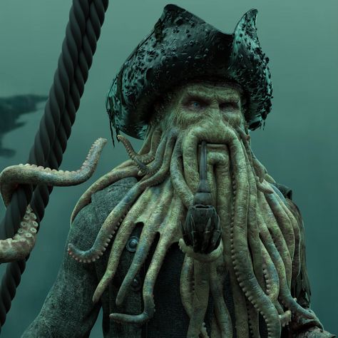 Davy Jones Pirates, Rat Fink, Dark Artwork, Davy Jones, Horror Characters, Pirates Of The Caribbean, Kraken, Comic Character, Zbrush