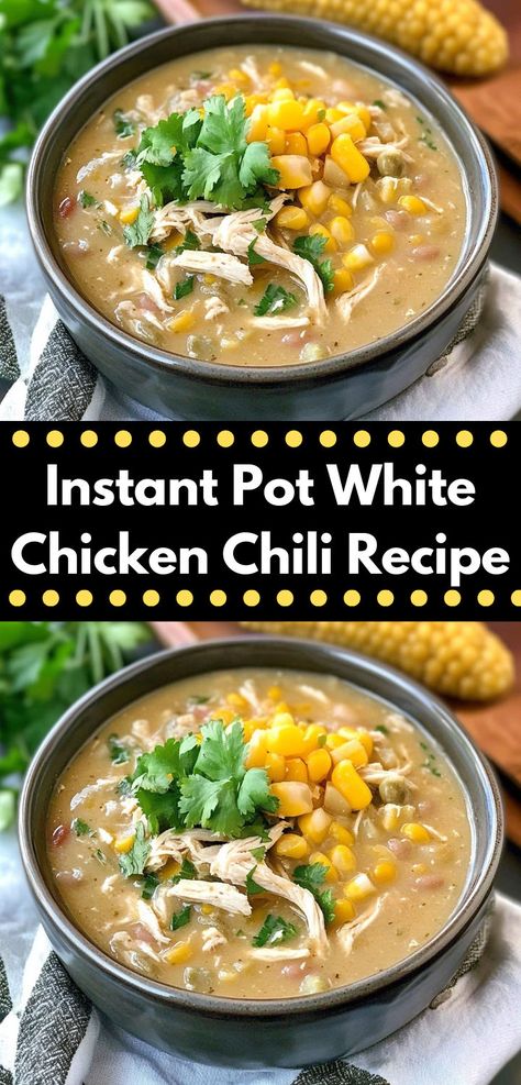 Need a quick dinner? Try this white chicken chili instant pot recipe—it’s one of the easiest instant pot chicken recipes. Creamy, satisfying, and ideal for cozy chicken meals. Chili Recipe Keto, Chicken Chili Instant Pot, Instant Pot White Chicken Chili, Chili Instant Pot, Instant Meals, Keto Instant Pot Recipes, Momma Mia, Dump Recipes, White Chicken Chili Recipe