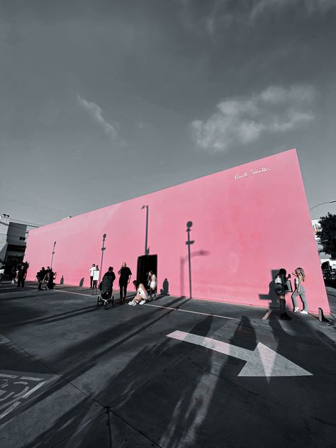 Melrose Av., Los Angeles Pink Wall Los Angeles, City Of Angels, Pink Wall, Pink Walls, West Coast, The Pink, Cali, Angeles, Angel