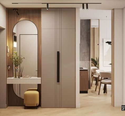 Small Dressing Rooms, Wardrobe Laminate Design, Closet Design Layout, Dresser Design, Home Hall Design, Interior Design Your Home, Dressing Table Design, Luxury Closets Design, Bedroom Cupboard Designs