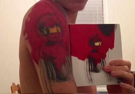 Rhianna Album, Anti Rihanna, Album Cover Tattoo, Rihanna Albums, Rihanna Anti, Rihanna Tattoo, Aesthetic Tattoos, Dream Fashion, Sleeve Men