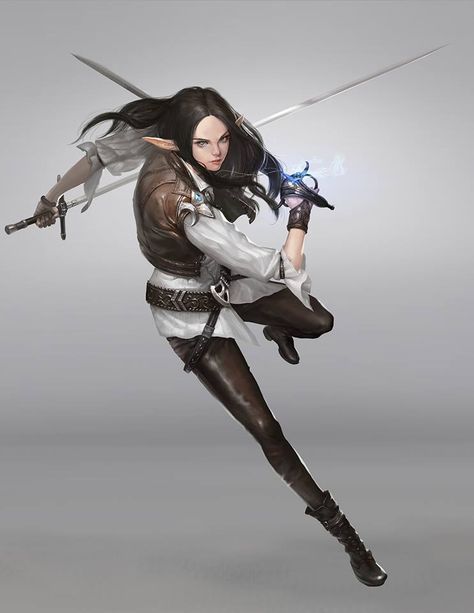 Rogue Aesthetic, Weiblicher Elf, Evelynn League Of Legends, Female Elf, Dungeons And Dragons Characters, Character Poses, Warrior Princess, Digital Comic, Fantasy Warrior