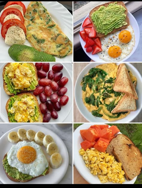 Protein And Fats Breakfast, Ideas Desayunos Saludables, Healthy Post Workout Breakfast, High Protein Breakfast For Fat Loss, Desayuno Keto, Healthy Food Menu, Healthy Lunch Snacks, Deli Food, Healthy Food Inspiration